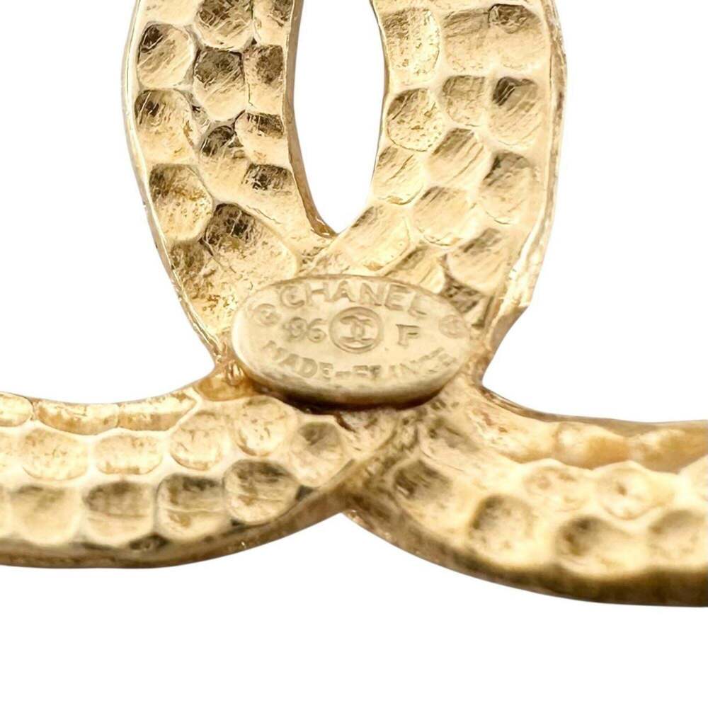 CHANEL Gold Logo Earrings - Picture 6 of 7